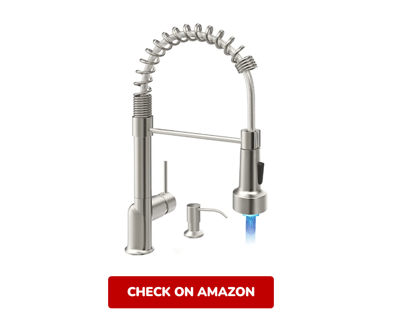 GIMILI Brushed Nickel Kitchen Faucet